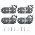 Side Marker Light Assemblies Universal For Trailer Truck Lorry Rv Boat 2 56 Inch Diodes Clear Lens Sealed Waterproof Oval White 