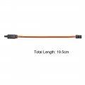 Uxcell 10pcs 19 5cm 7 68 Male To Female Lead Servo Extension Cable Cord Connectors 26awg 30-cores Wire For Rc Futaba Jr