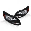 Instyleparts Clear Lens Headlight With Black Housing Made For And Focus 4 Door Sedan Hatchback 