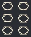 6pcs Yd100 Ld100 Cylinder Bottom Base Gasket 2 Stroke Engine Kit Gas Motorized Bike 