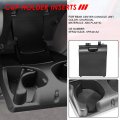 Auto Dynasty Oe Style Dash Board Cup Holder Insert Compatible With Dodge Ram 1500 2500 3500 98-02 Front Charcoal