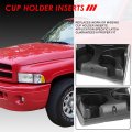 Auto Dynasty Oe Style Dash Board Cup Holder Insert Compatible With Dodge Ram 1500 2500 3500 98-02 Front Charcoal