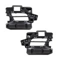 Fog Light Bezel Pair For Dodge Durango 2018 2019 2020 Srt Rt Gt Front Driver And Passenger Side Textured Black Plastic 