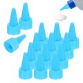 80 Pcs Snip Tip Applicator 0 79 Extra Tips Caps For Glue Replacement Plastic Adhesive Nozzle And Precision Bottle Tubes 