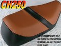 New Replacement Seat Cover Fits Ch250 1985-88 Honda Ch 250 Elite Spacy Freeway Black Brown 124b