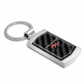 Ipick Image For Dodge Challenger R T Real Black Carbon Fiber Chrome Metal Case Key Chain Keychains Official Licensed