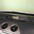 Hirufait Car Center Console Cd Display Panel Sticker For Mitsubishi Eclipse 2006-2011 Soft Realbon Fiber Car Interior Frame