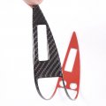 Hirufait Car Center Console Cd Display Panel Sticker For Mitsubishi Eclipse 2006-2011 Soft Realbon Fiber Car Interior Frame
