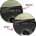 Hirufait Car Center Console Cd Display Panel Sticker For Mitsubishi Eclipse 2006-2011 Soft Realbon Fiber Car Interior Frame
