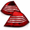 Led Taillights Red Clear For Mercedes Benz S Class W220 2000 2005 Driver And Passenger Side Pair Dot Compliant Waterproof 12v
