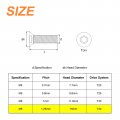 Uxcell M8-1 25x25mm Flat Head Torx Anti Theft Machine Screws 16pcs 10 9 Grade Alloy Steel Drive Countersunk Full Thread Black