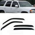 Smoke Window Vent Visors Wind Deflectors For 2001 2006 Gmc Sierra And Chevy Silverado Crew Cab 4 Piece Set Acrylic Sun Shade 