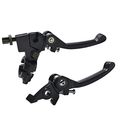 Folding Alloy Brake And Clutch Lever Set For Pit Dirt Bike 50cc 70cc 90cc 110cc 125cc Adjustable Levers With Perch Fit 7 8 In 