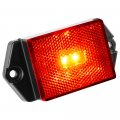 Lumitronics Reflector Clearance Led Marker Light W Ear Mount Red Lens 