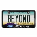 Ipick Image Made For Ford Focus Black Real 3k Carbon Fiber Glossy Finish License Plate Frame