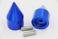 Hongk- Spike Bar End Compatible With Kawasaki Zx 750 900 650r 7r 9r Z1000 10r Zx11 Zzr1200 Zx14 Blue B01c0srdl8