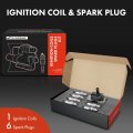 A-premium Ignition Coils And Spark Plugs Kits Compatible With Nissan Frontier 1999-2004 Pathfinder 1997-2000 Quest 1999-2002
