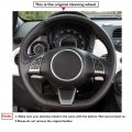 Steering Wheel Cover For Abarth 595 2012-2016 Customize Diy Hand Sewing Hand-stitched Leather