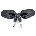 Httmt Mt398b-bk Black Big Mirrors Compatible With 1984 And Up H-d Touring Street Glide Road Special Electra Ultra Classic