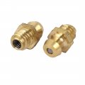 Uxcell M6 X 5mm Male Thread Brass Straight Grease Nipples Fittings 5 Pcs