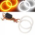 Qasim 80mm 3 14 White Amber Switchback Angel Eyes Halo Rings Auto Cob Led 12v 24v Cars Motorcycles Driving Light Fog Turn