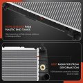 A-premium Engine Coolant Radiator Cooling Fan Assembly Compatible With Chevrolet Aveo 2005-2008 Aveo5 2006-2008 Pontiac Wave
