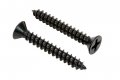 No 8 X 1-1 4 Black Screws Xylan Coated Stainless Flat Head Phillips Wood Screw 25 Pack 18-8 304 Steel Corrosion Resistant By