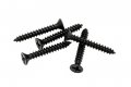 No 8 X 1-1 4 Black Screws Xylan Coated Stainless Flat Head Phillips Wood Screw 25 Pack 18-8 304 Steel Corrosion Resistant By