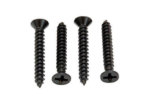 No 8 X 1-1 4 Black Screws Xylan Coated Stainless Flat Head Phillips Wood Screw 25 Pack 18-8 304 Steel Corrosion Resistant By
