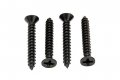 No 8 X 1-1 4 Black Screws Xylan Coated Stainless Flat Head Phillips Wood Screw 25 Pack 18-8 304 Steel Corrosion Resistant By