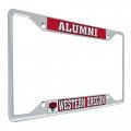 Western Oregon University Wou Wolves Metal License Plate Frame For Front Or Back Of Car Officially Licensed Alumni 