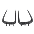 Front Bumper Spoiler Aerodynamic Pair Left Right Auto Air Vent Splitters Abs Decorative Accessories Carbon Fiber Style