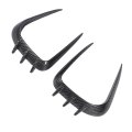 Front Bumper Spoiler Aerodynamic Pair Left Right Auto Air Vent Splitters Abs Decorative Accessories Carbon Fiber Style