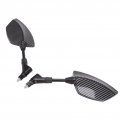 Motorcycle Side Mirror Convex Glass Adjustable Universal Wide Angle Motorbike Rearview For Scooters Atvs With 8mm Base Black 