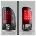 Acanii For Black 1997-2004 Dodge Dakota Led Tail Lights Brake Lamps Replacement Left Right
