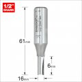 Trend Professional Straight Two Flute Router Cutter Bit 1 2 Inch Shank 15 64 Cut Diameter Tungsten Carbide Tipped 3 2x1 2tc