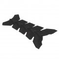 Qiilu Motorcycle Sticker 3d Black Rubber Tank Pad Protector Oil Gas Fish Bone Decor For Off-road Street Car