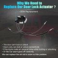 Uxcell Front Right Side Door Latch Lock Actuator Motor With Cable For Nissan Sentra 2007-2012