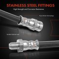 A-premium Front Outer Brake Hydraulic Hose Compatible With Select Eagle Hyundai Mitsubishi And Plymouth Models 2000 Gtx Summit