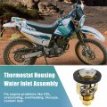 X Autohaux 67f-12411-01 6cb-12411-00 Engine Coolant Thermostat Housing Assembly For Yamaha Motor 75-250hp 4 Stroke