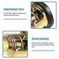 X Autohaux 67f-12411-01 6cb-12411-00 Engine Coolant Thermostat Housing Assembly For Yamaha Motor 75-250hp 4 Stroke