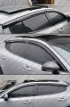 Premium 3d Wavy Sport Black Window Visor Rain Guard Deflector Compatible For 2018-2023 Kia Stinger