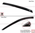 Premium 3d Wavy Sport Black Window Visor Rain Guard Deflector Compatible For 2018-2023 Kia Stinger