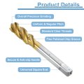 2pcs Spiral Flute Thread Taps M12 X 1 5 H2 Screw Threading Tap Titanium Coated 6542 High Speed Steel Machine Tapping Tools For