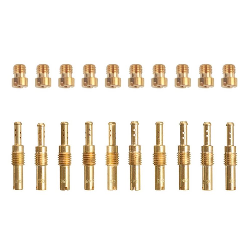 20pcs Jets Kit 10pcs Carburetor Main And Slow Pilot For Pwk Keihin Oko Cvk Pwm