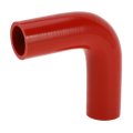 1 Pcs 38mm 50 Id 120mm 4 72 Length 90 Degrees Red Car Silicone Hose Coolant Universal 