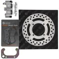 Niche Front Right Brake Rotor Caliper Pad Kit For Polaris Ranger 500 Crew 700