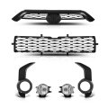 Front Bumper Upper Lower Grill Fog Lights Set Fit Toyota 4runner Sr5 2014 2015 2016 2017 2018 2019 To1036148 To1038173 