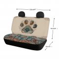 Wellflyhom Dog Paw Car Accessories Seat Cover For Women Boho Floral Rear Bench Seats Protectors Tribal Aztec Navajo Saddle
