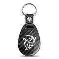 Dodge Demon Real Carbon Fiber Large Tear-drop Key Chain Keychain Official Licensed 